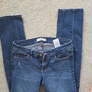 Hollister Women's Dark Blue Skinny Jeans